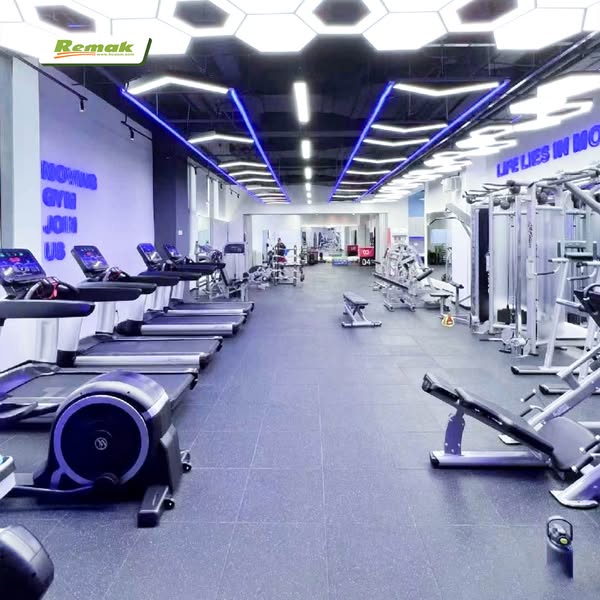 Gạch cao su lót sàn phòng gym