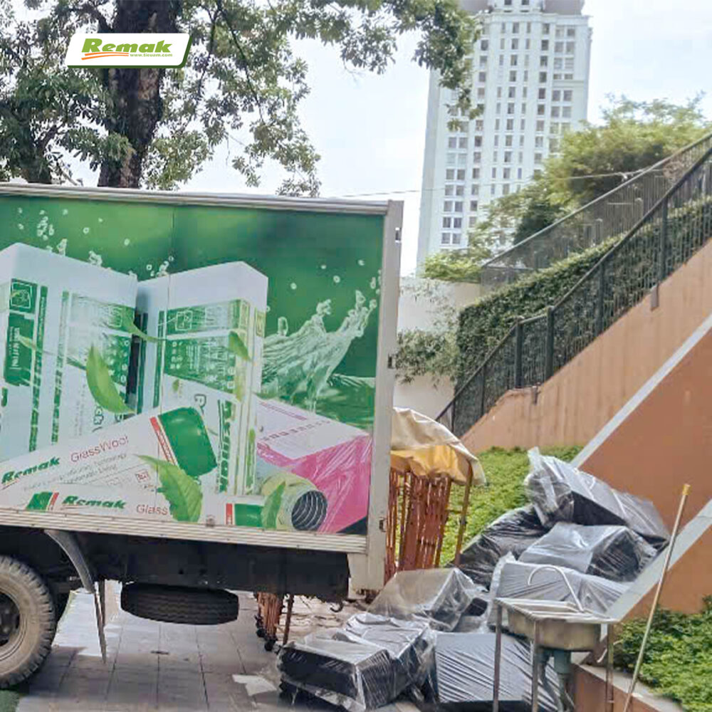 Remak giao hàng tận nơi 24/7 để phục vụ công trình hoàn thiện kịp tiến độ