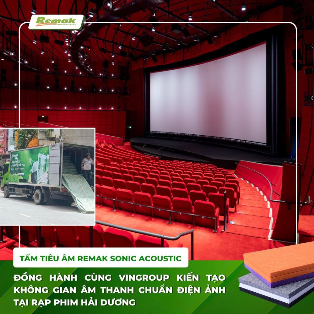 Tấm tiêu âm sonic Remak - tiêu âm, giảm ồn và mang đến cho rạp chiếu phim âm thanh chất lượng