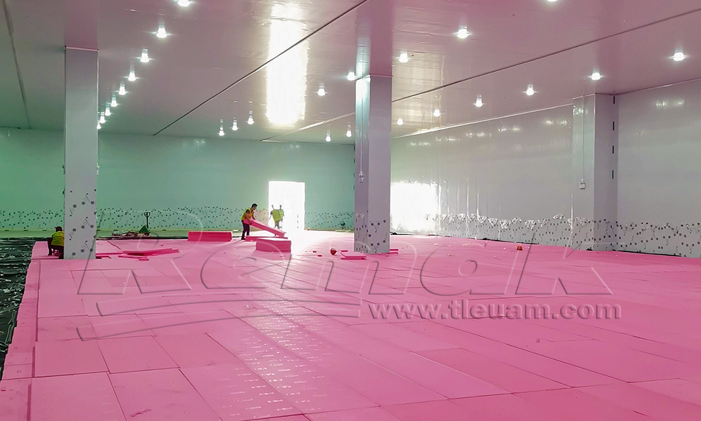 Sàn kho lạnh tại Công trình BW Industrial Hải Phòng với sử dụng 3.000m² tấm xốp cách nhiệt Remak® XPS