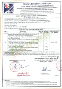 Chứng chỉ kiểm định khả năng chống cháy cao su lưu hóa Remak® Aerogel